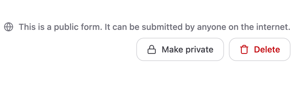 Screenshot of configuring form visibility