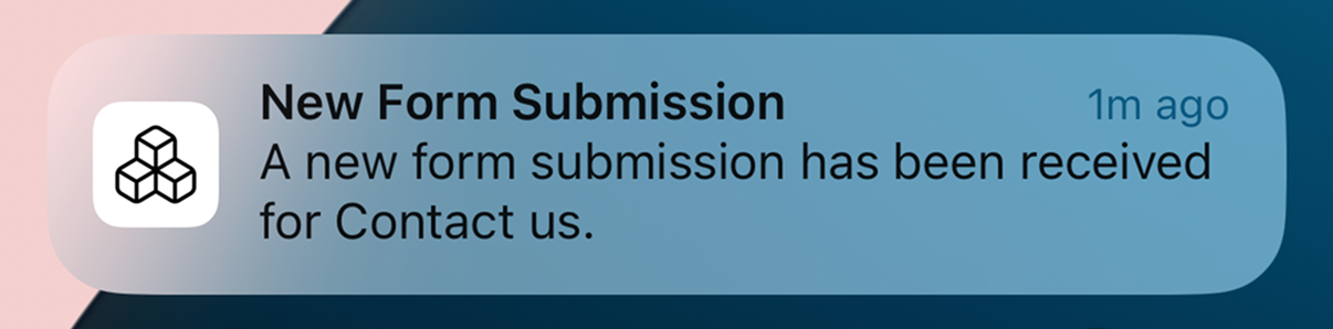 Screenshot of push notifications on our mobile app